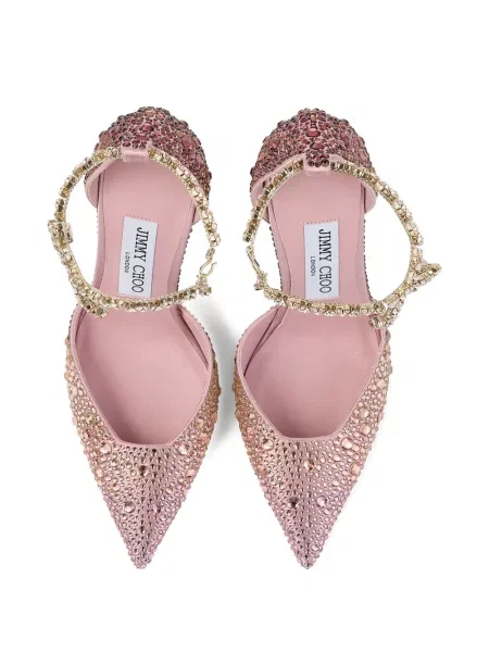 Γοβάκια Jimmy Choo με πετραδάκια ροζ