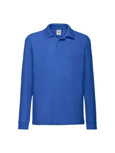 Tricou polo copii Fruit Of The Loom albastru