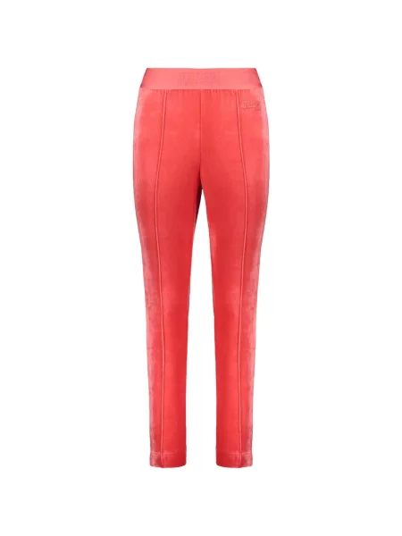 Pantaloni Alberta Ferretti de catifea cu autograf roșu