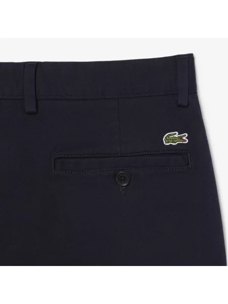 Lacoste Spodnie Chino O Regularnym Kroju niebieski