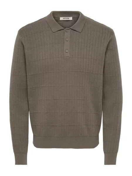 Only & Sons Sveter ONSMIX' hnedá