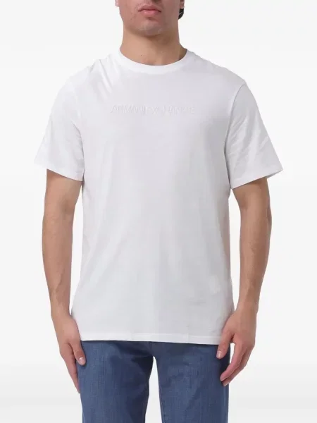 Μπλούζα Armani Exchange με κέντημα λευκό