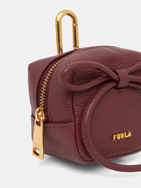 Usnjena torbica Furla rdeča