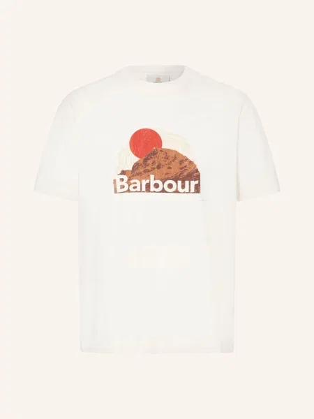 Barbour T-shirt damski brązowa