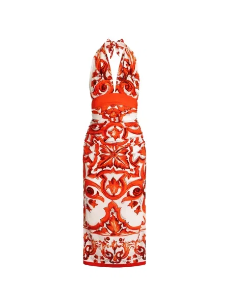 Lung rochie Dolce & Gabbana cu imagine alb