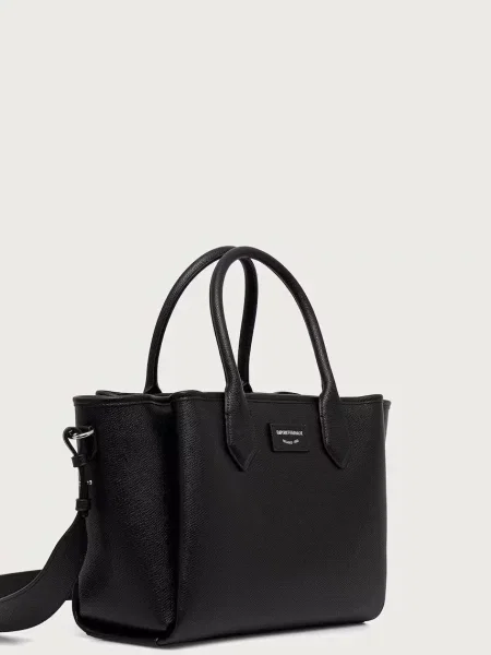 Geantă Emporio Armani din piele negru