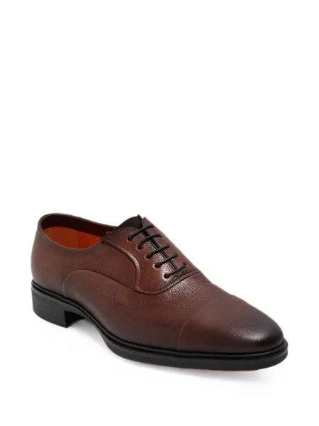 Șapcă Santoni din piele maro
