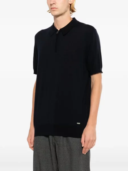 Scurt tricou polo Brioni albastru