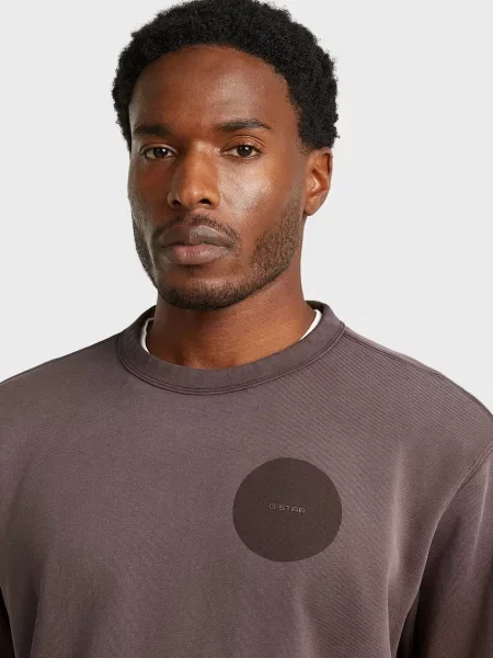 Світшот G-star Raw коричневий