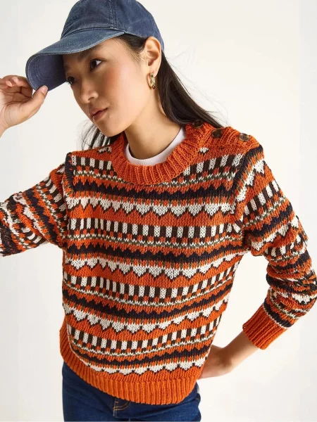 Bianco Lucci Pulover Pullover' oranžna