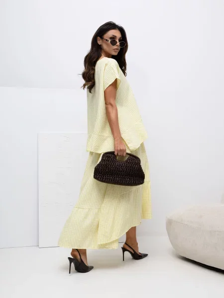 Fustă Italy Moda galben