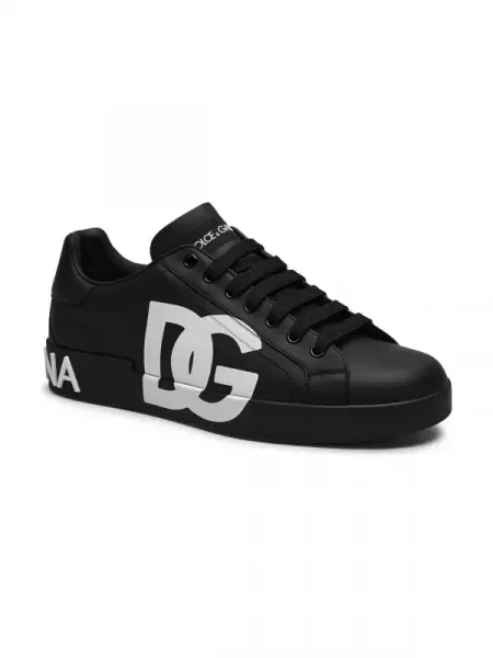 Dolce & Gabbana De piele sneakers Bassa Vit