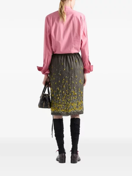 Cămașă Prada din poplin roz