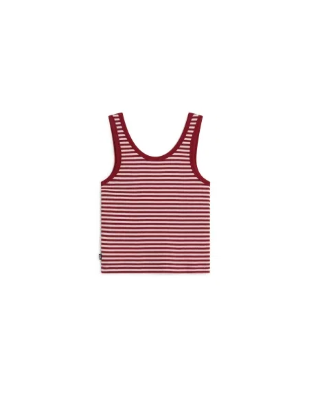 VANS Top burgundská biela