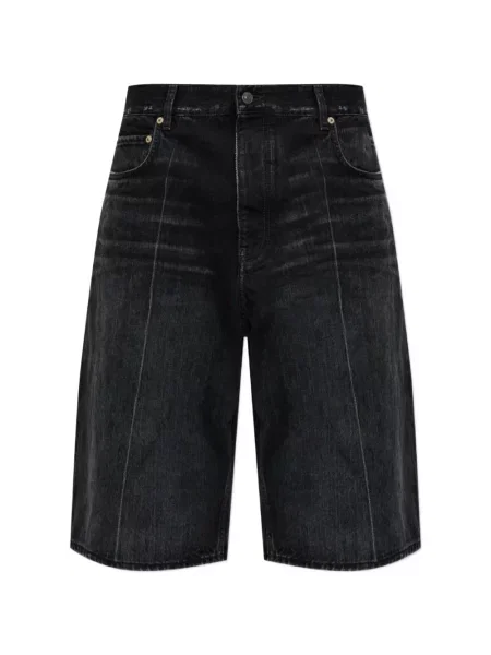 Pantaloni scurți Balenciaga zdrențuiți negru