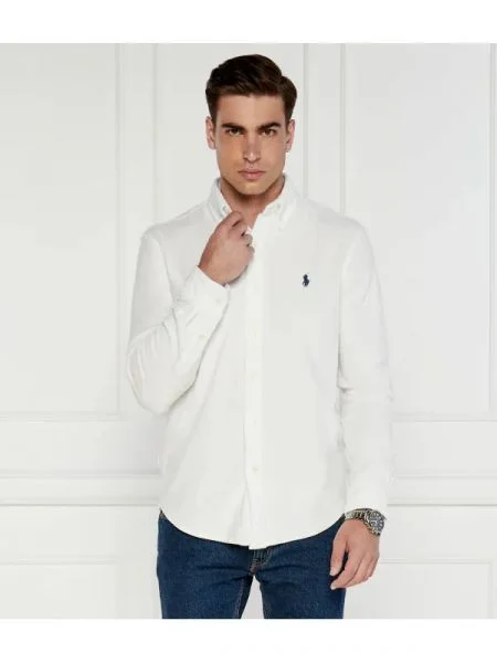 POLO RALPH LAUREN Cămașă TERRY alb