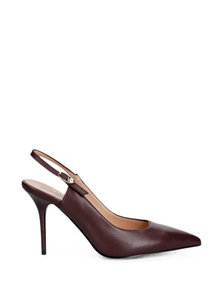 Pantofi cu toc Love Moschino slingback roșu