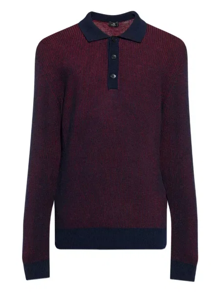 Polo Etro de lână roșu