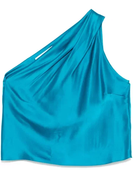 Top Michelle Mason ular vrat plava