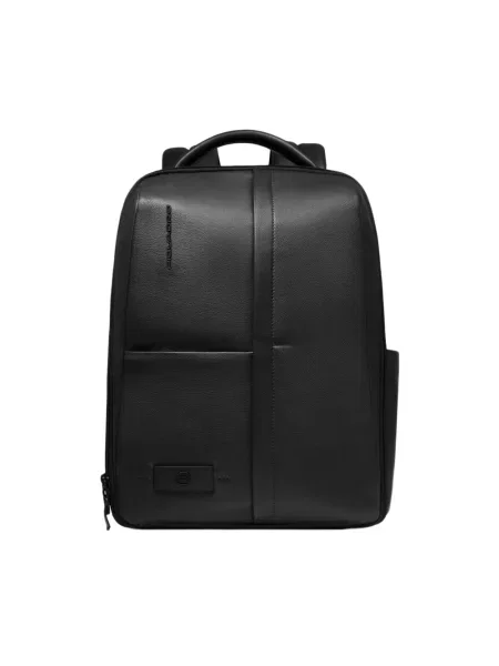 Torba na laptopa Piquadro skórzana czarna