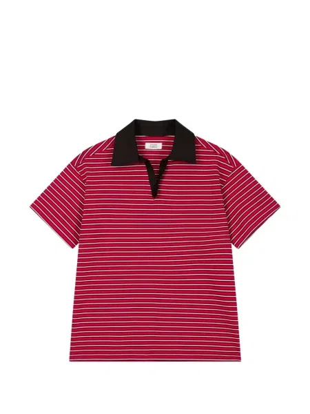 Scurt tricou polo Tomboy roșu