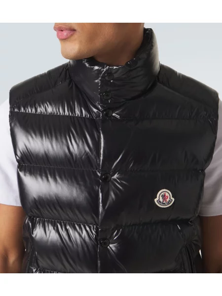 Vestă din puf Moncler Tibb negru