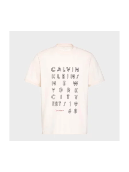 Tricou Calvin Klein Jeans bej