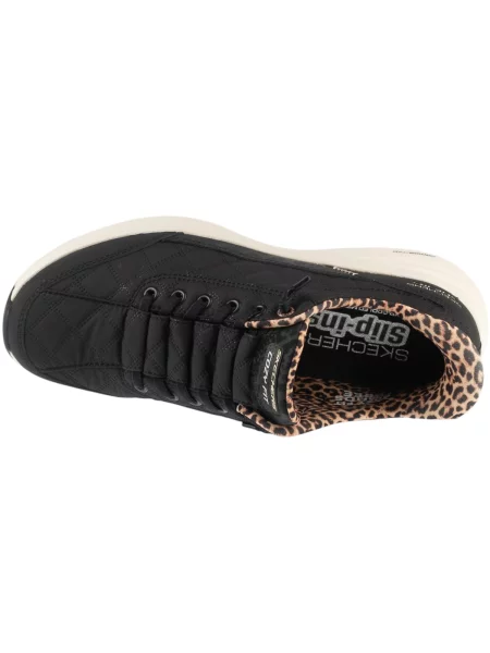 Chiloți Skechers cu model leopard negru