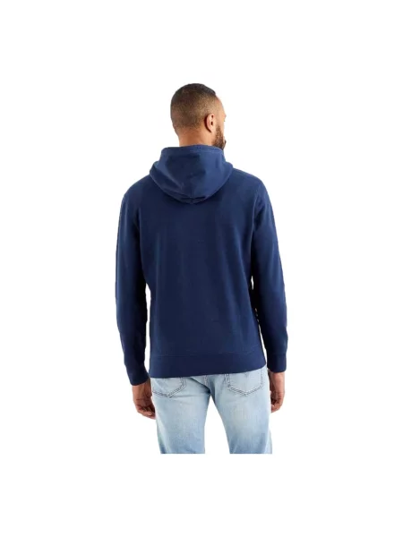 Bluza z kapturem Levi's z kapturem niebieska