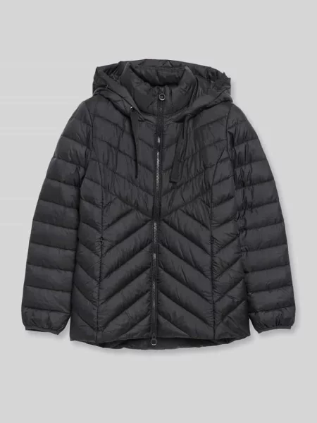 Kurtka pikowana o kroju slim fit z zamkiem błyskawicznym dwustronnym S.oliver Red Label czarna