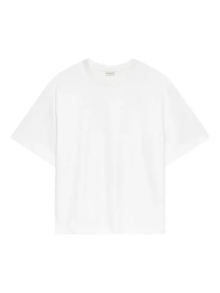 Koszulka Dries Van Noten z okrągłym dekoltem biała