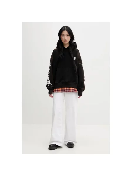 Bluza z kapturem Barrow z kapturem z nadrukiem czarna