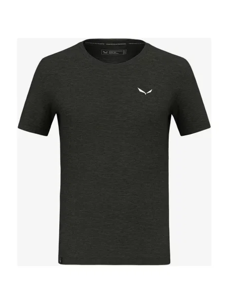 Koszulka Salewa Eagle Mini Logo Alpine Merino krótki rękaw S czarna
