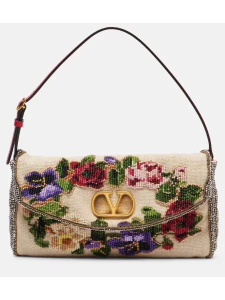 Torbica Valentino Garavani kroglice bež