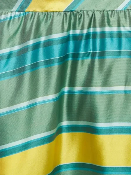 Csíkos midi szoknya Max Mara zöld
