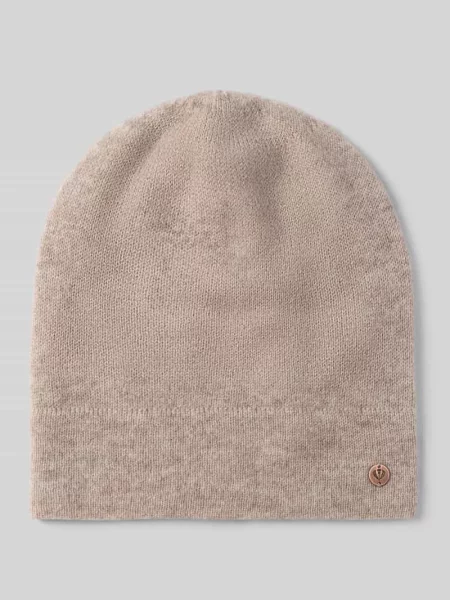 Czapka beanie z czystego kaszmiru Fraas beżowa
