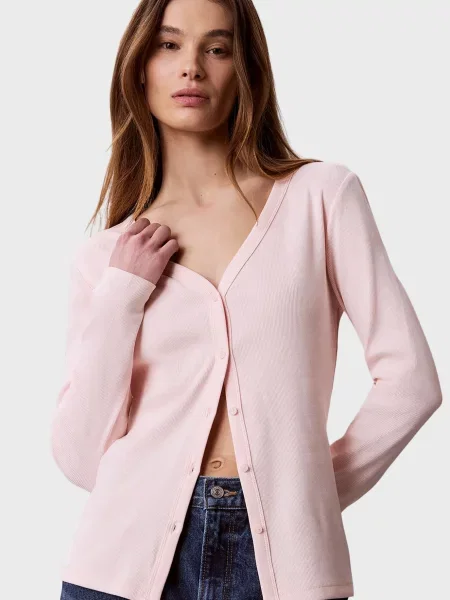 Дитячий кардиган Calvin Klein Jeans рожевий