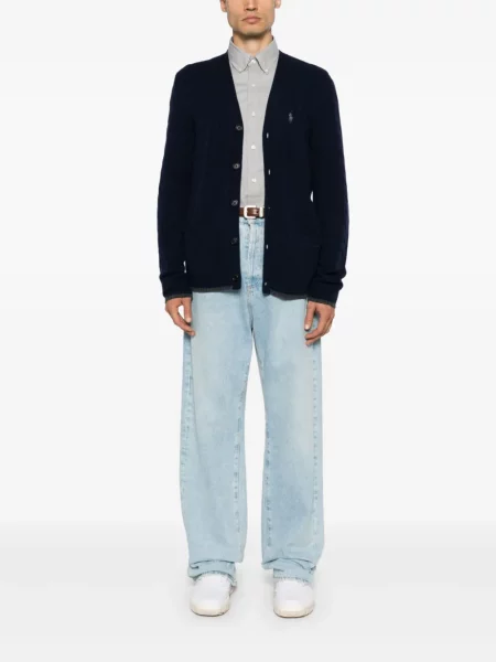 Košile Polo Ralph Lauren s výšivkou šedá