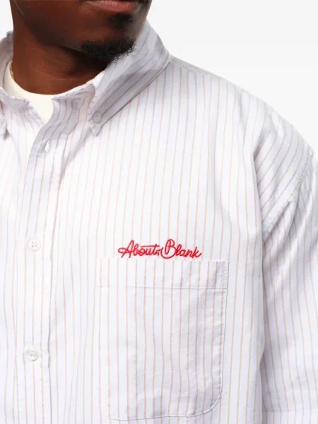 Prugasta košulja Aboutblank keper bijela