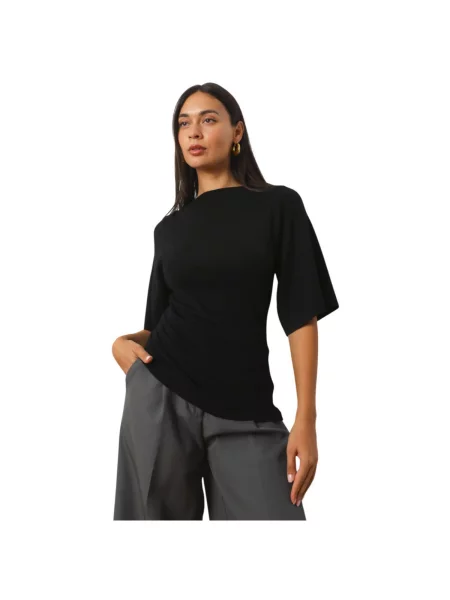 Top La Modeuse negru