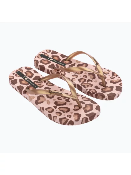 Șlapi pentru femei Ipanema Animal Print beige/gold bej