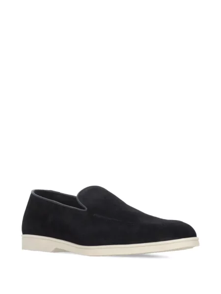 Pantofi loafer Doucal's din piele de căprioară albastru