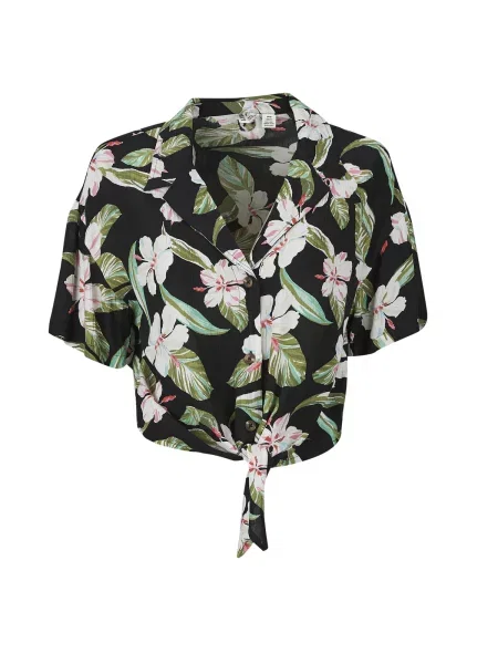 Top Roxy cu imagine negru