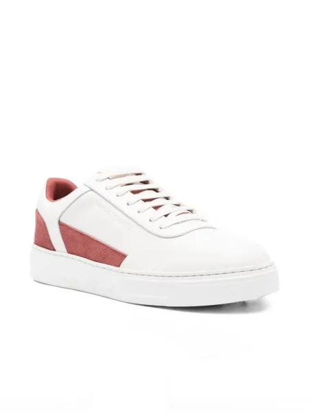 Szarvasbőr sneaker Emporio Armani fehér