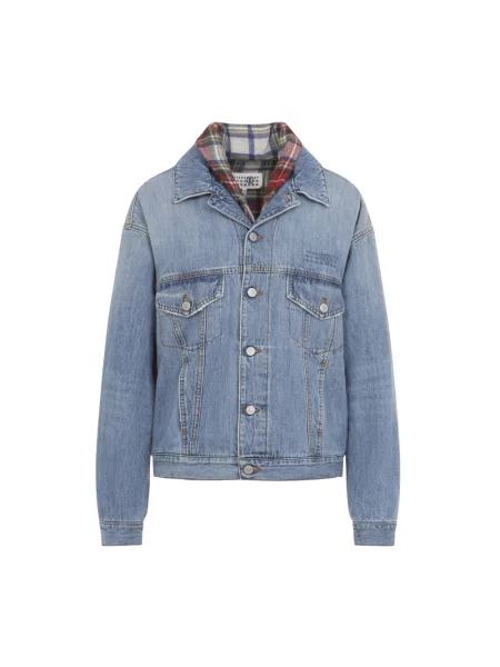 Kurtka jeansowa Mm6 Maison Margiela niebieska