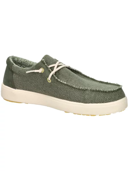 Pantofi Pitas verde