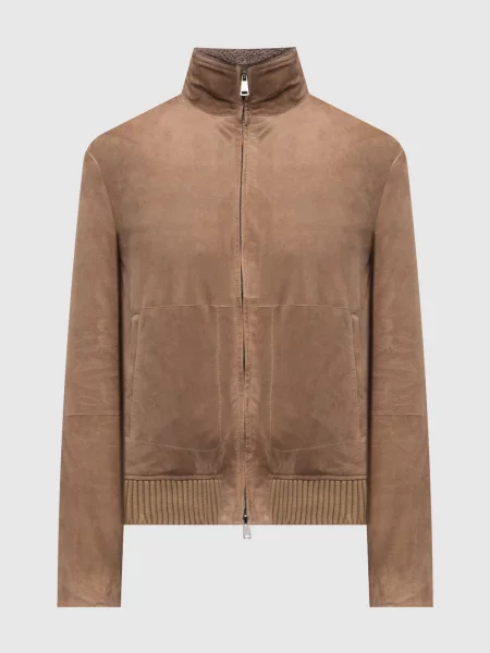 Замшева куртка Cashmere&whiskey коричнева