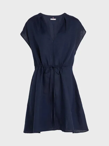Льняное платье Tommy Hilfiger синее