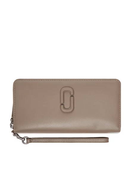 Marc Jacobs гаманець The Covered J Marc Continental сірий