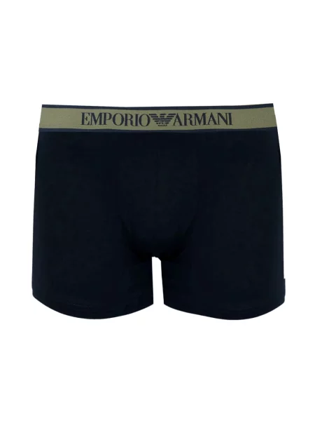 Majtki Emporio Armani z dżerseju z logo czarne